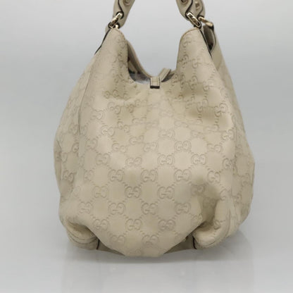 Gucci D-Ring Tote Guccissima Leather, WHITE, LEATHER, Tote bag