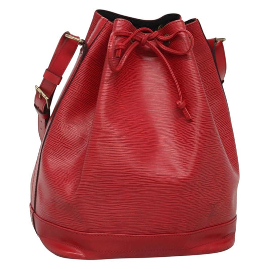 Louis Vuitton Noe Handbag Epi leather, RED, LEATHER, Handbag