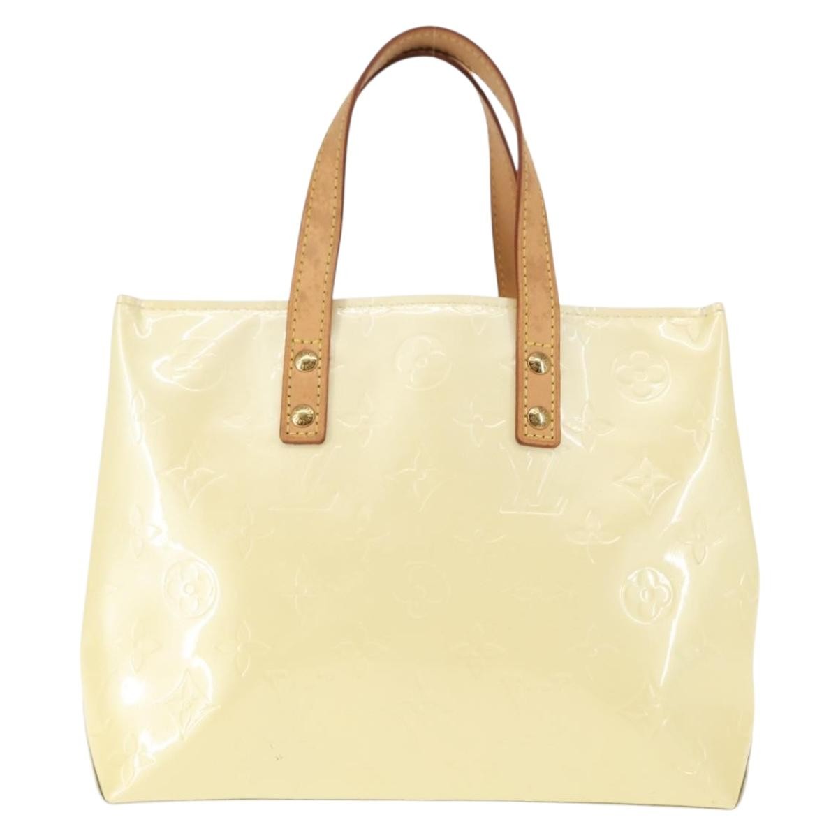 Louis Vuitton Reade Handbag Monogram Vernis, YELLOW, PATENT_LEATHER, Handbag