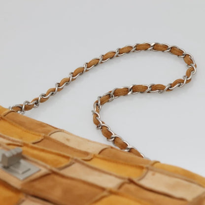 Chanel Reissue Flap Bag Suede Patchwork, BROWN, SUEDE, Handbag
