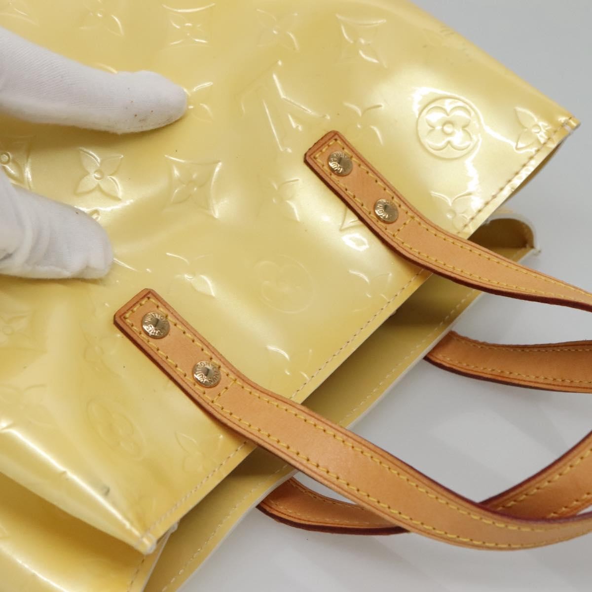Louis Vuitton Reade Handbag Monogram Vernis, ECRU, PATENT_LEATHER, Handbag