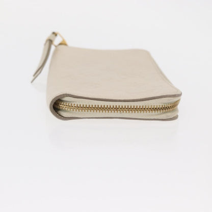 Louis Vuitton Zippy Wallet NM Leather Empreinte, WHITE, LEATHER, Wallets