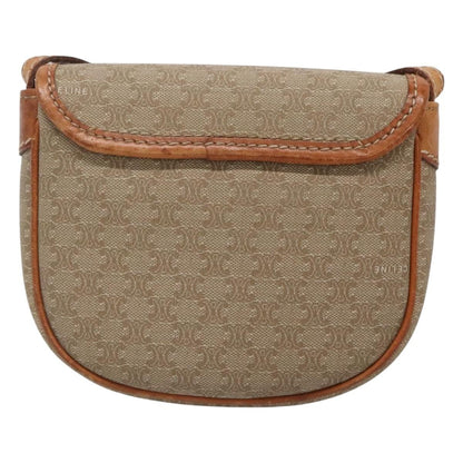 Celine Macadam Shoulder Bag PVC Leather, BEIGE, PVC, Shoulder bag