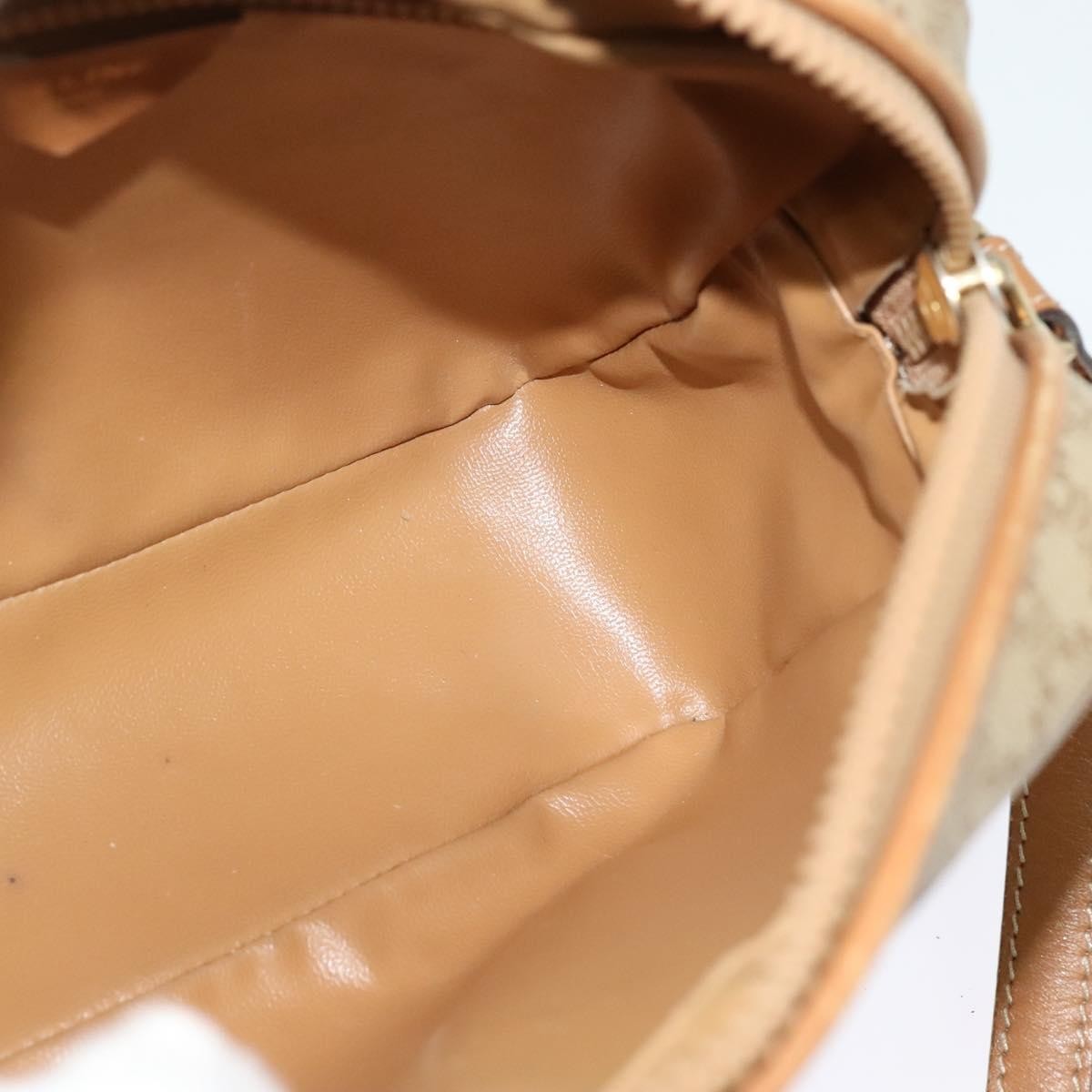 Celine Macadam Shoulder Bag PVC Leather, BEIGE, CANVAS, Shoulder bag