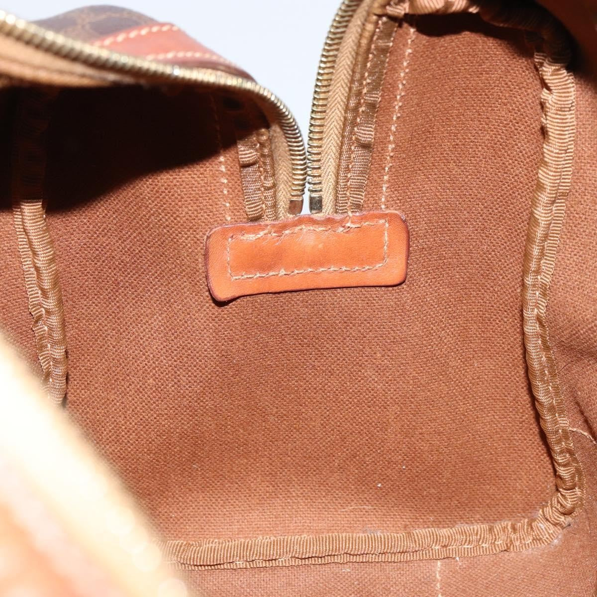 Celine Vintage Macadam Boston bag Canvas, BROWN, CANVAS, Handbag