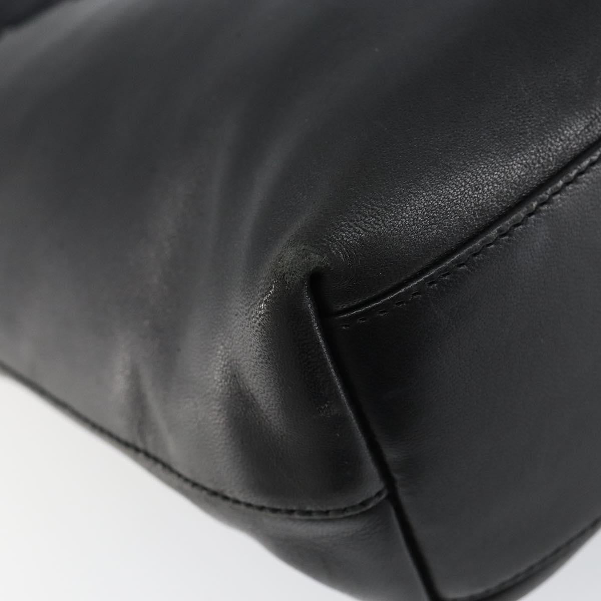 Prada Vintage Handbag Leather, BLACK, LEATHER, Handbag