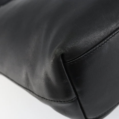 Prada Vintage Handbag Leather, BLACK, LEATHER, Handbag