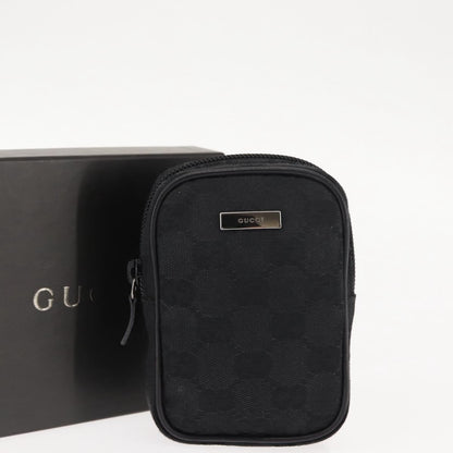 Gucci GG canvas pouch Canvas, BLACK, CANVAS, Clutche & pouche