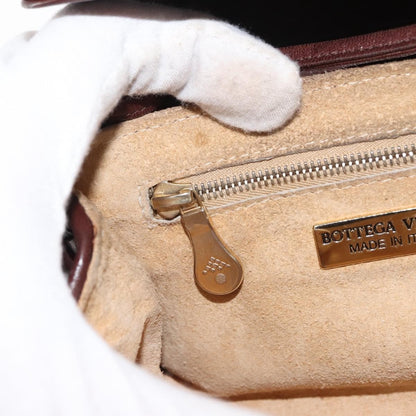 Bottega Veneta Intrecciato Clutch bag Calfskin, RED, LEATHER, Clutche & pouche