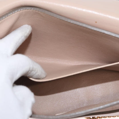 Chloe Elle Chain Clutch Leather, PINK, LEATHER, Shoulder bag