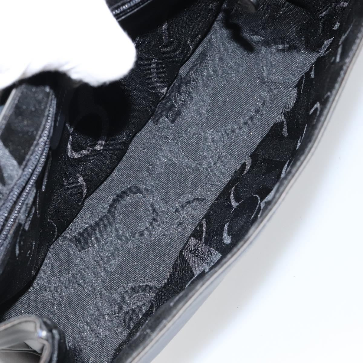 Salvatore Ferragamo Vala Shoulder Bag Leather, BLACK, LEATHER, Shoulder bag