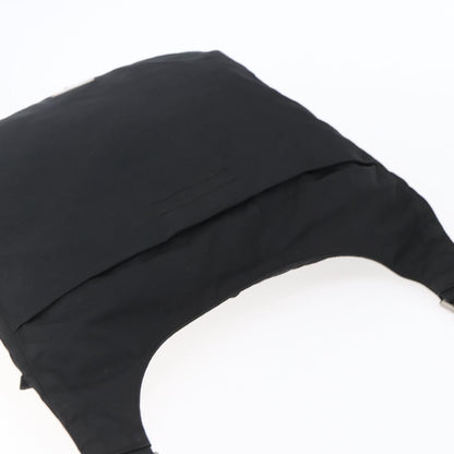 Prada Zip Messenger Quilted Tessuto, BLACK, NYLON, Shoulder bag