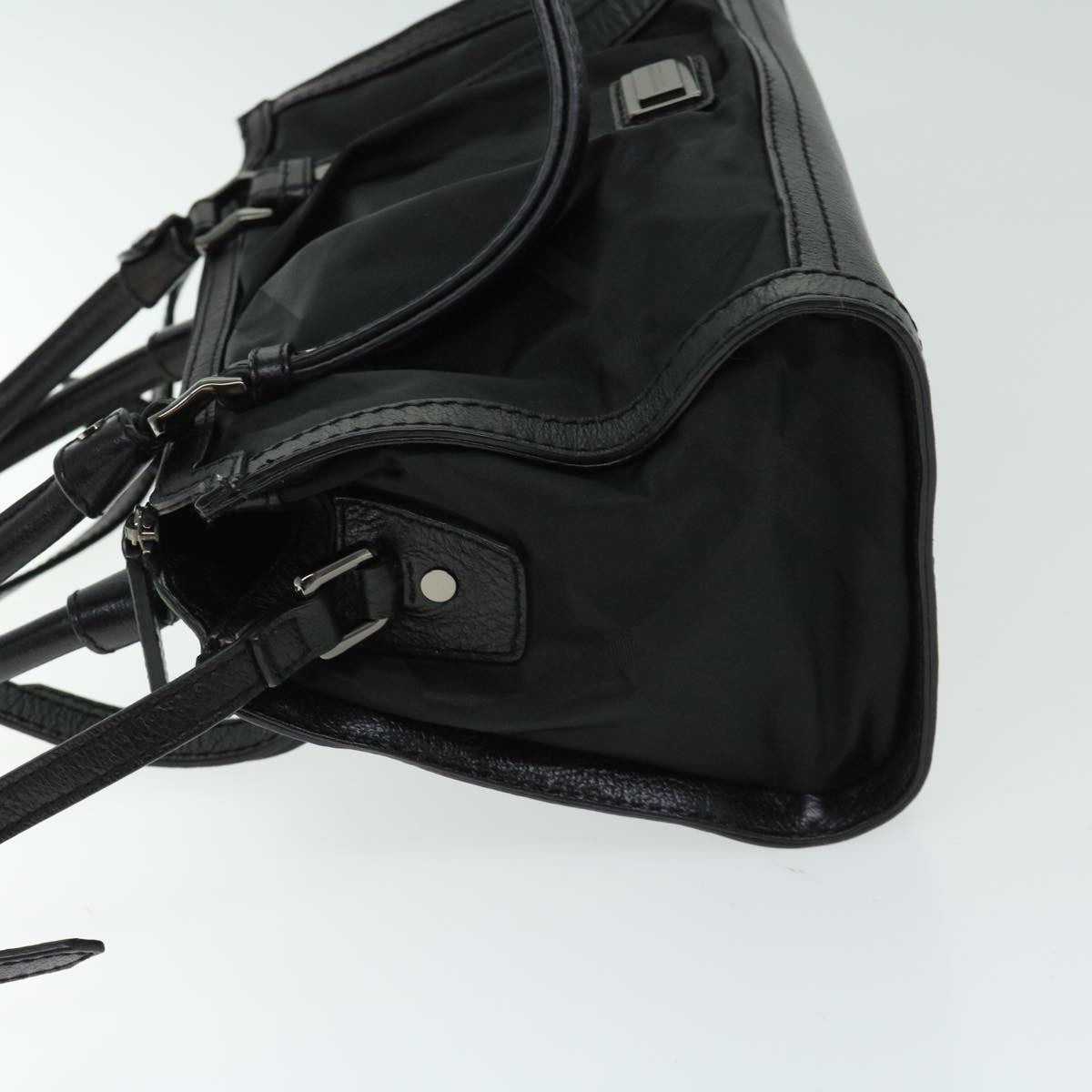 Burberry Vintage Handbag Nylon, BLACK, NYLON, Handbag