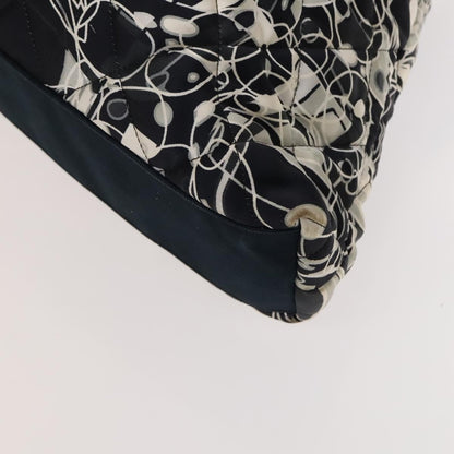 Chanel Kaleidoscope Chain Tote Quilted Printed Satin, BLACK, SILK, Tote bag
