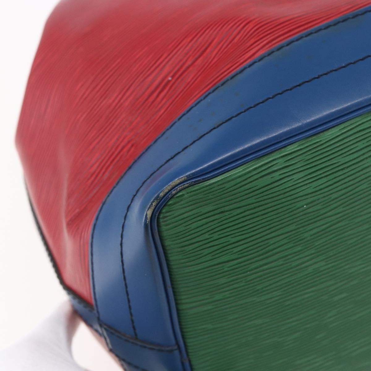 Louis Vuitton Tricolor Noe Handbag Epi Leather, RED, LEATHER, Shoulder bag