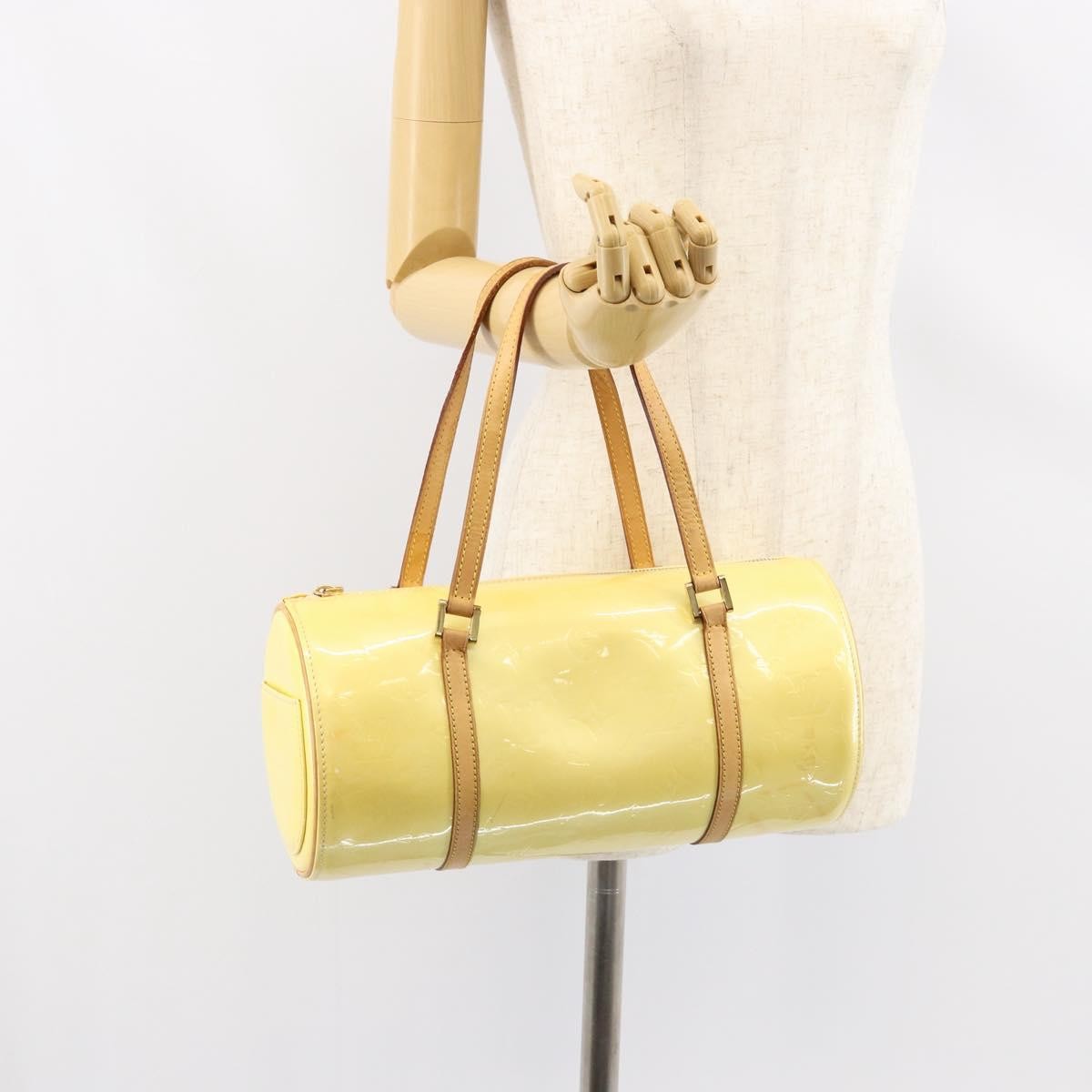 Louis Vuitton Bedford Handbag Monogram Vernis, BEIGE, PATENT_LEATHER, Handbag