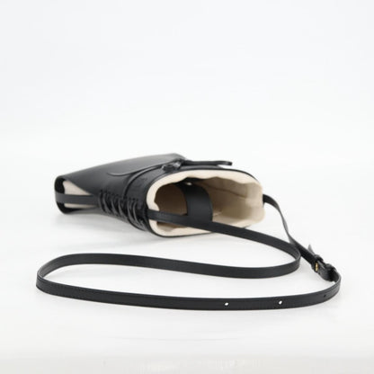 Loewe Ikebana Crossbody Bag Leather, BLACK, LEATHER, Crossbody bag