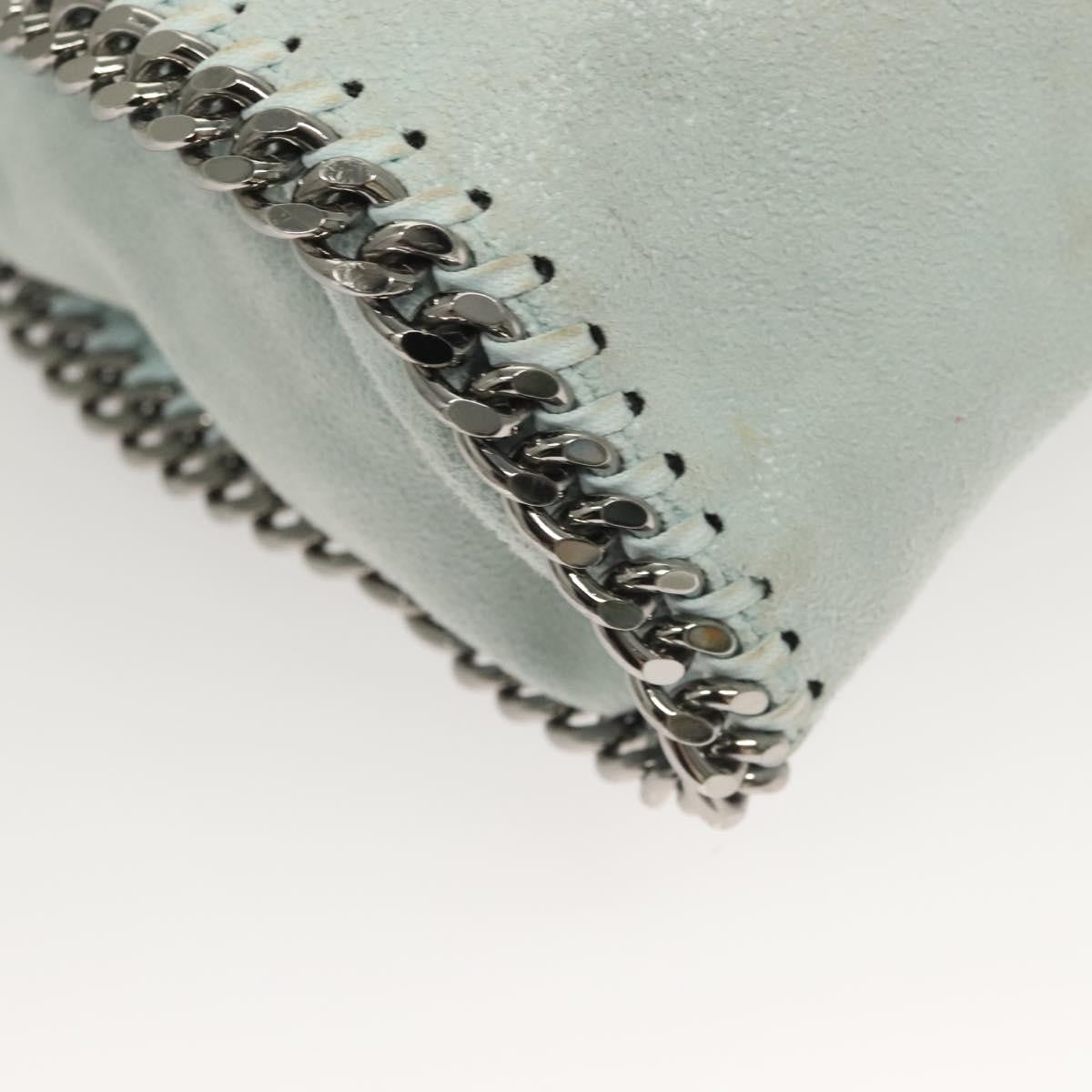 Stella McCartney Falabella Fold Over Crossbody Bag Suede, BLUE, SUEDE, Crossbody bag