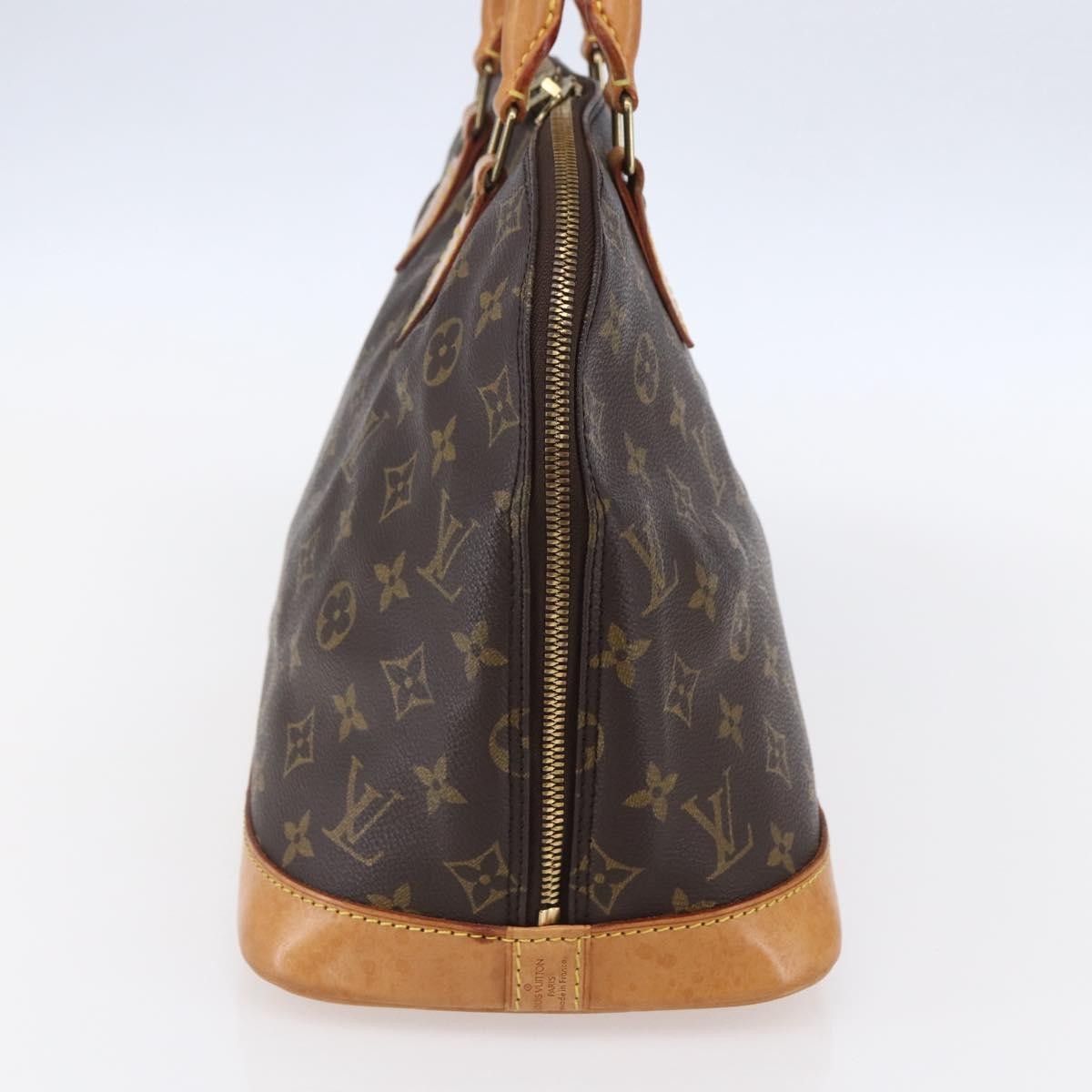 Louis Vuitton Alma Handbag Monogram Canvas, BROWN, CANVAS, Handbag