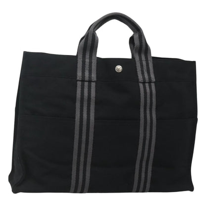 Hermes Fourre-tout Herline Fourre-tout Herline, BLACK, CANVAS, Tote bag