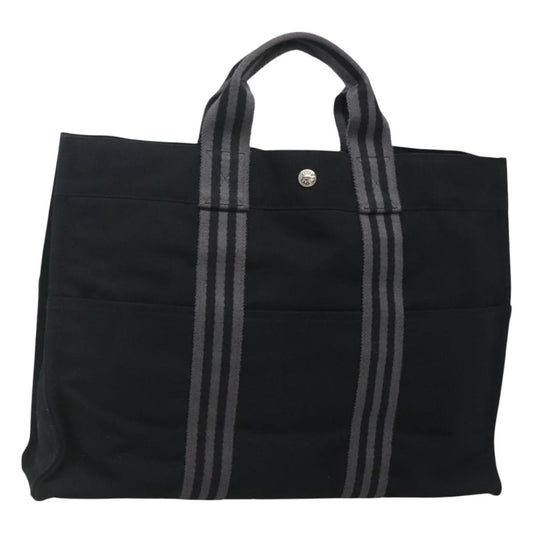Hermes Fourre-tout Herline Fourre-tout Herline, BLACK, CANVAS, Tote bag