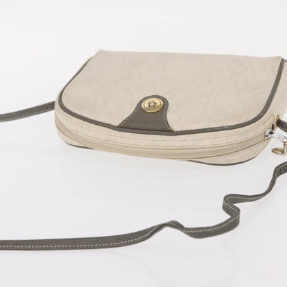 Christian Dior Vintage Honeycomb Shoulder Bag Canvas, WHITE, CANVAS, Shoulder bag