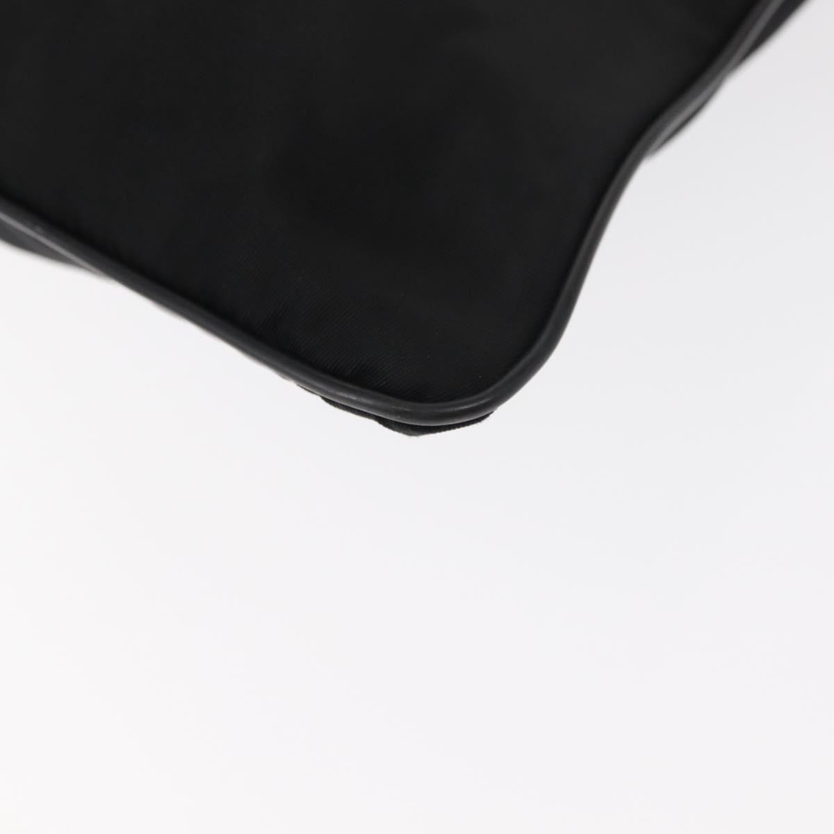 Prada Flat Messenger Bag Tessuto, BLACK, NYLON, Shoulder bag