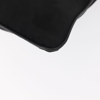 Prada Flat Messenger Bag Tessuto, BLACK, NYLON, Shoulder bag
