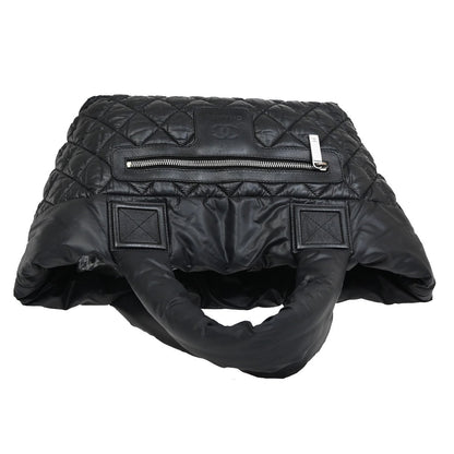 Chanel Coco Cocoon Reversible Tote Quilted Nylon, BLACK, NYLON, Tote bag