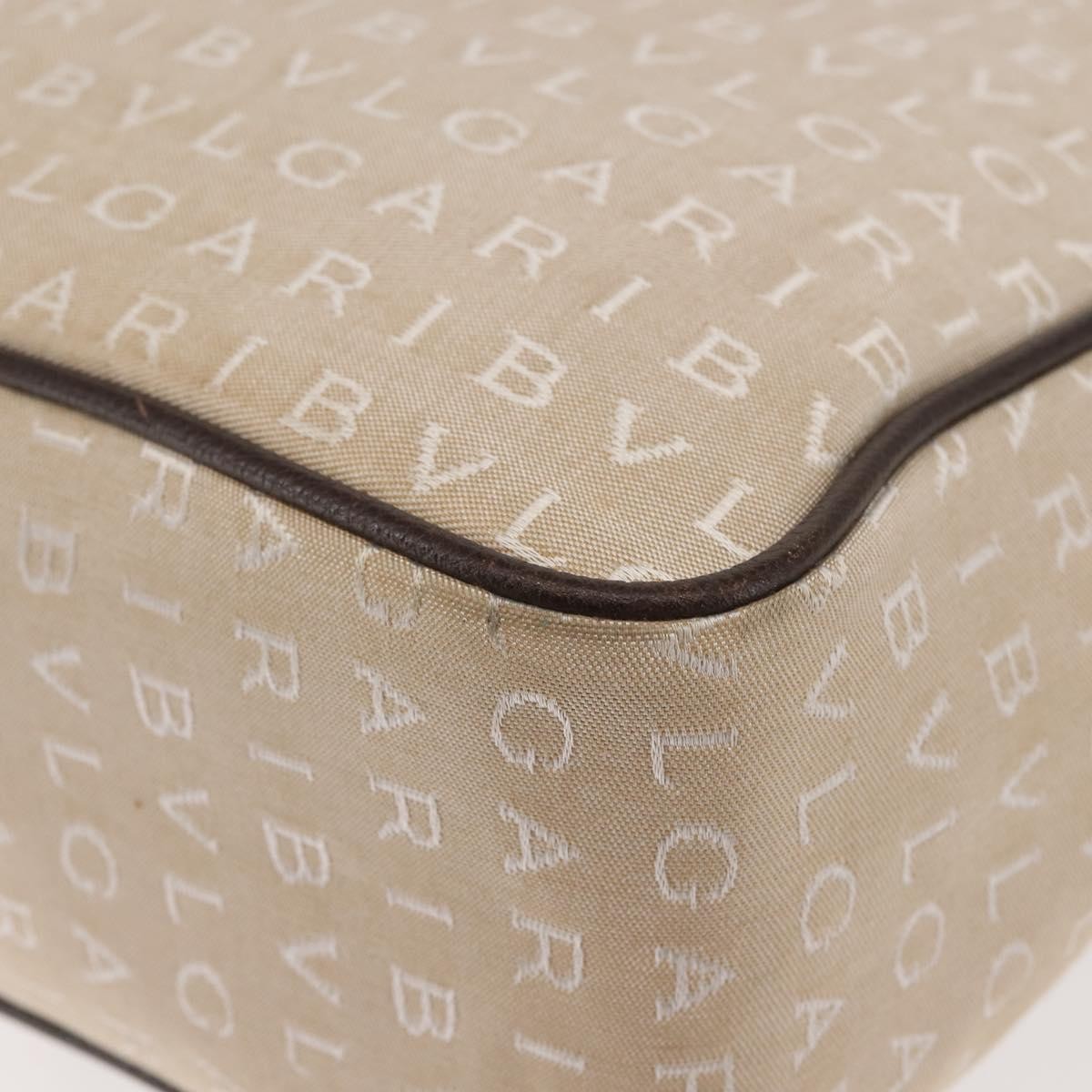Bvlgari B.Zero1 Logomania Bag Canvas with Leather, BEIGE, CANVAS, Tote bag