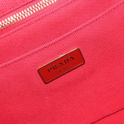 Prada Canapa Tote Canvas, RED, CANVAS, Tote bag