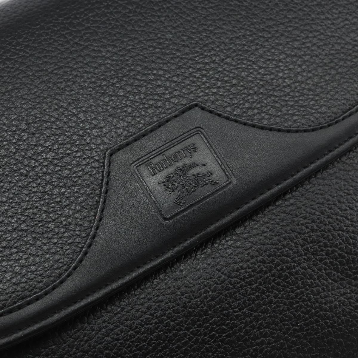 Burberry Flap Shoulder Bag Leather, BLACK, LEATHER, Shoulder bag