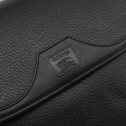 Burberry Flap Shoulder Bag Leather, BLACK, LEATHER, Shoulder bag