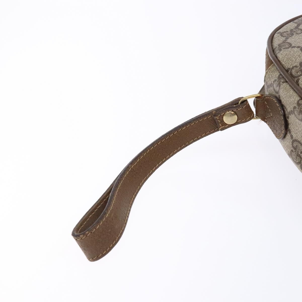 Gucci Sherry line pouch Canvas, BEIGE, PVC, Clutche & pouche