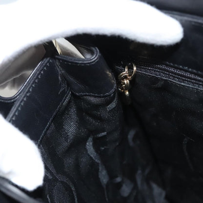 Salvatore Ferragamo Flap Handbag Leather, BLACK, LEATHER, Handbag