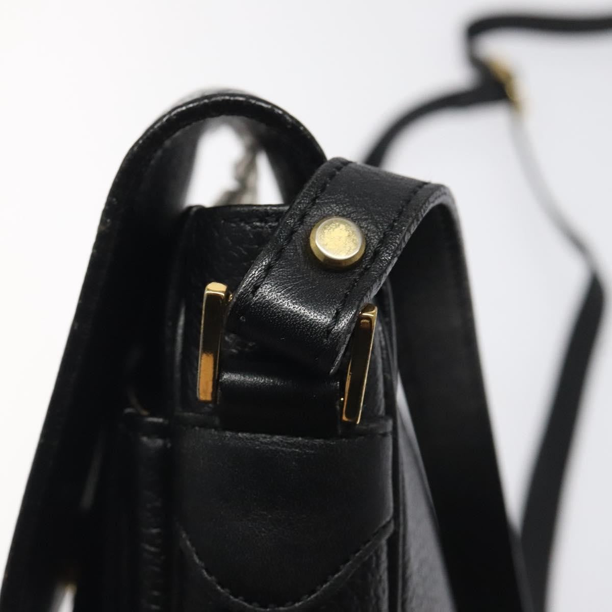Burberry Flap Shoulder Bag Leather, BLACK, LEATHER, Shoulder bag