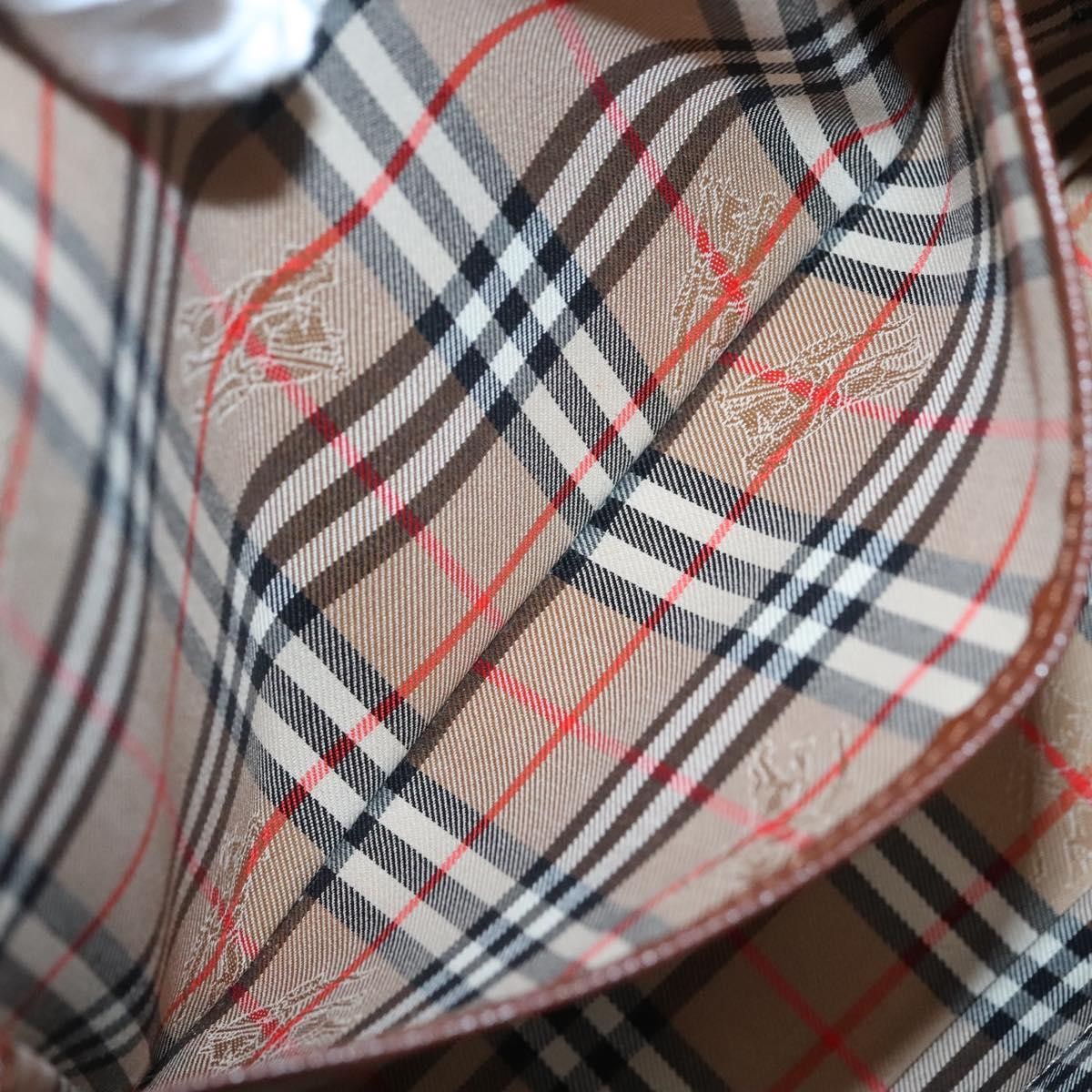 Burberry Vintage Handbag Leather, BROWN, LEATHER, Handbag