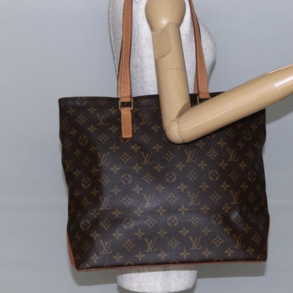 Louis Vuitton Cabas Mezzo Monogram Canvas, BROWN, CANVAS, Tote bag