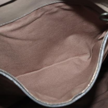 Bottega Veneta Vintage Flap Shoulder Bag Intrecciato leather, GRAY, LEATHER, Shoulder bag