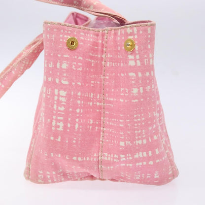 Prada Canapa Open Tote Canvas, PINK, CANVAS, Tote bag