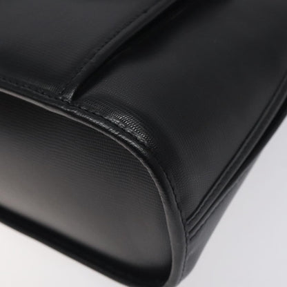 Celine Circle Logo Handbag Leather, BLACK, LEATHER, Handbag