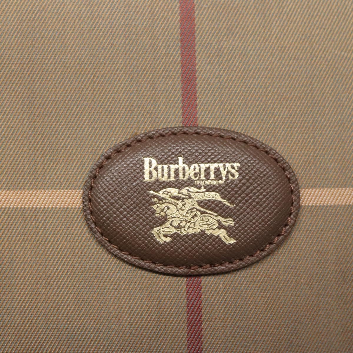 Burberry Nova Check Bowling Bag Canvas, BROWN, CANVAS, Handbag