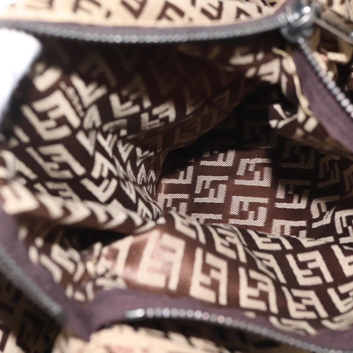 Fendi Vintage Tote Zucca Canvas, BEIGE, CANVAS, Tote bag