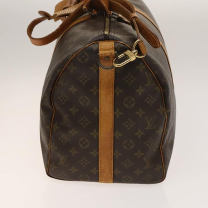 Louis Vuitton Keepall Bandouliere Bag Monogram Canvas, BROWN, CANVAS, Travel bag