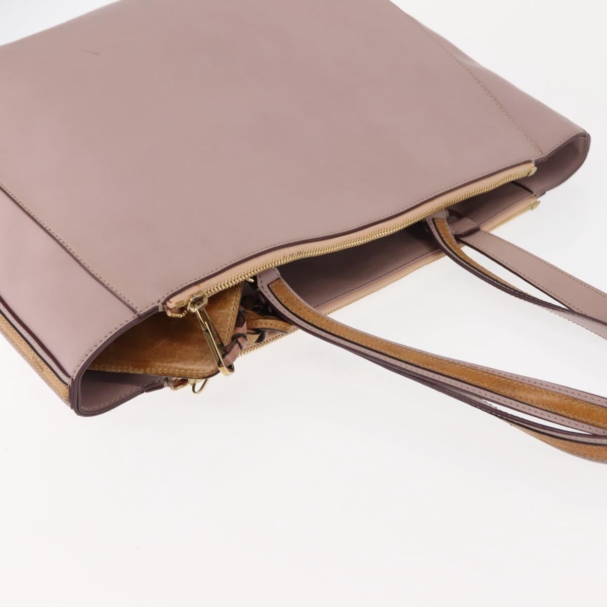 Chloe Vintage Tote bag Leather, PINK, LEATHER, Tote bag