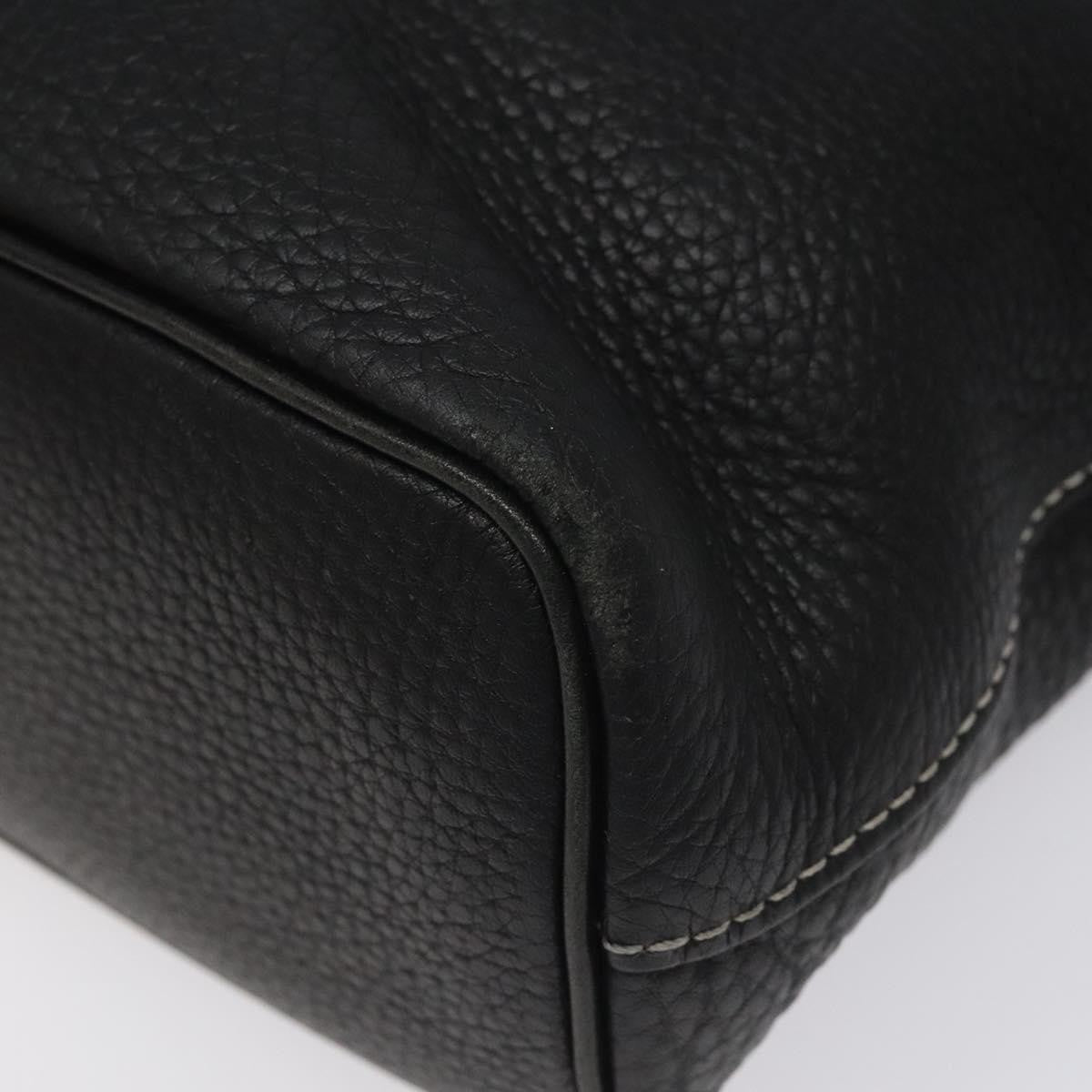 Burberry Handle Tote Leather, BLACK, LEATHER, Tote bag