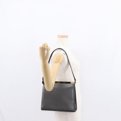 Gucci Vintage Shoulder Bag Leather, BLACK, LEATHER, Shoulder bag