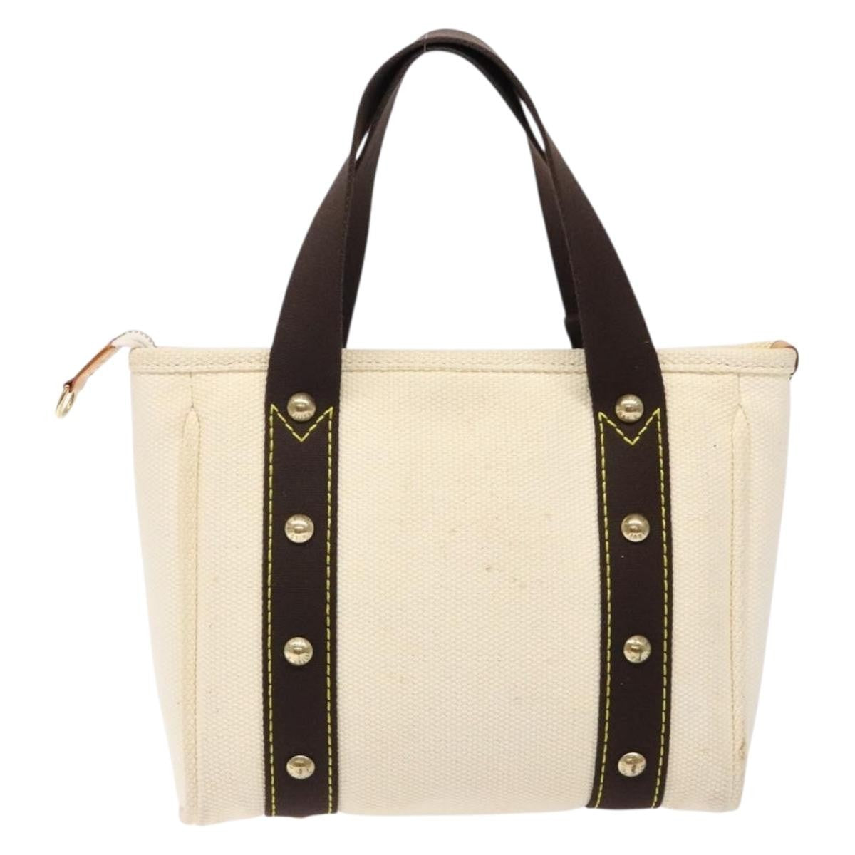 Louis Vuitton Antigua Tote Canvas, WHITE, CANVAS, Tote bag