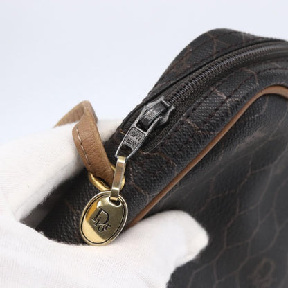 Christian Dior Vintage Honeycomb Shoulder Bag Canvas, BLACK, CANVAS, Shoulder bag