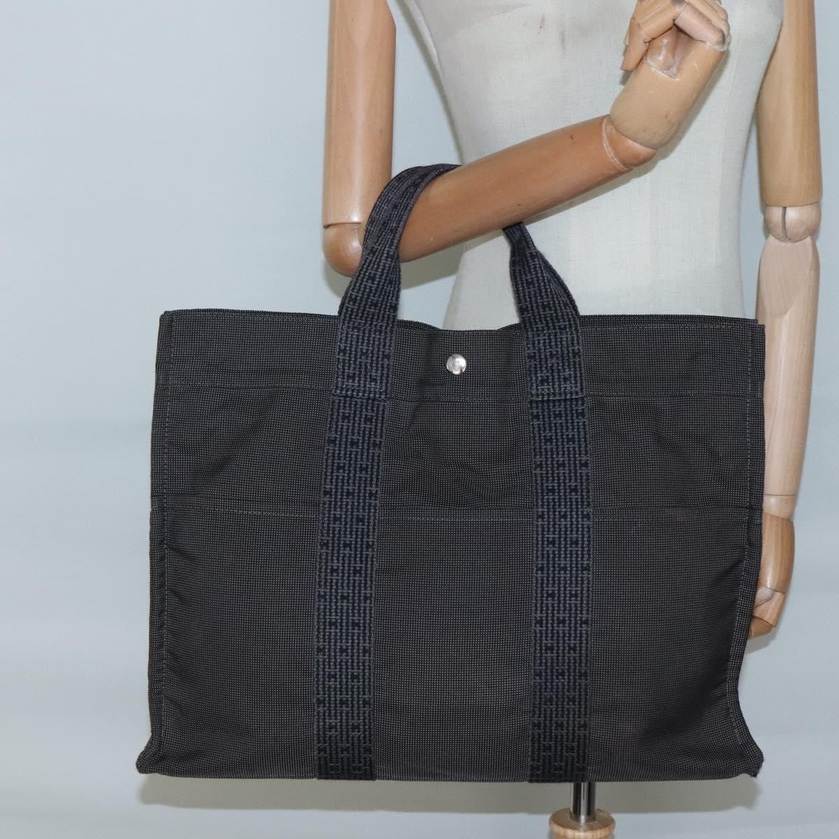 Hermes Fourre-tout Herline Fourre-tout Herline, GRAY, CANVAS, Tote bag